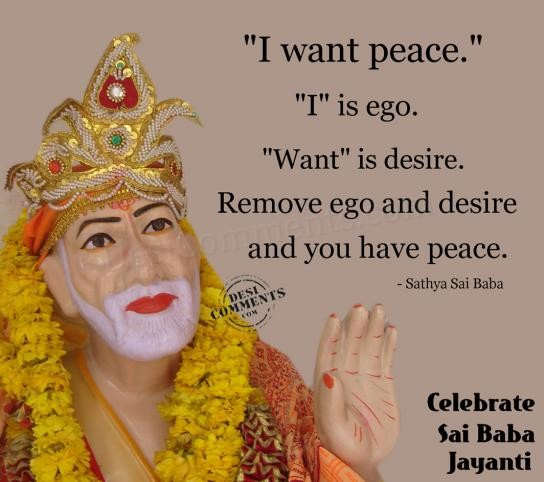 Remove ego and desire