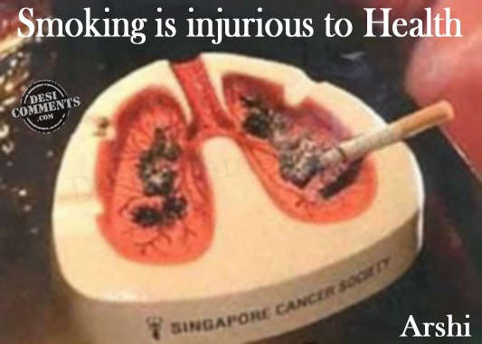 Smoking is injurious to health