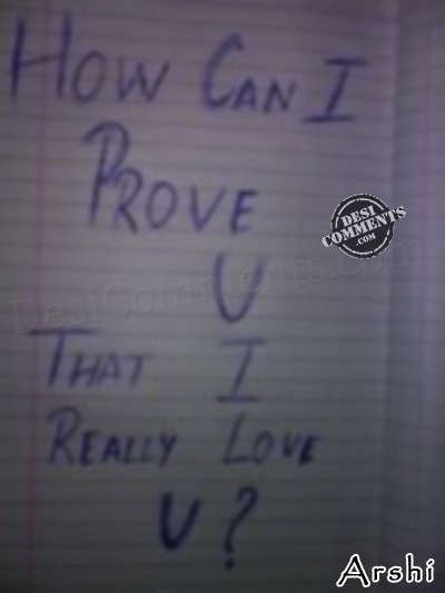 I really love you