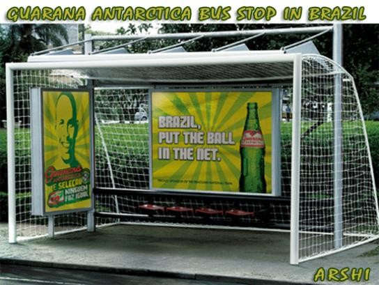 Bus stop in brazil
