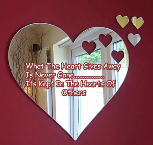What the heart gives away…