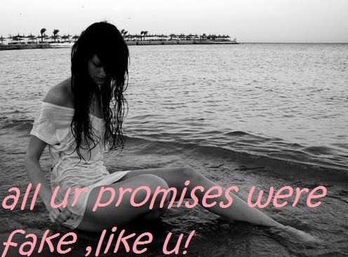 All your promises were fake, like you