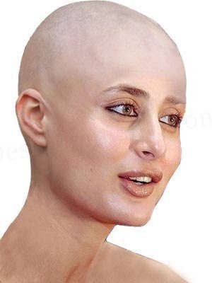 Bald Kareena Kapoor