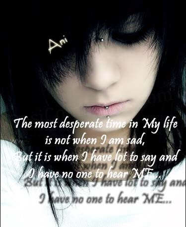 The most desperate time...