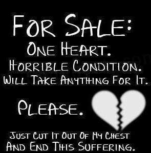 For Sale: One heart
