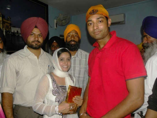 Davinder with Miss Pooja