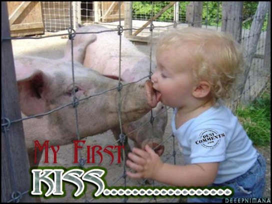 My first kiss