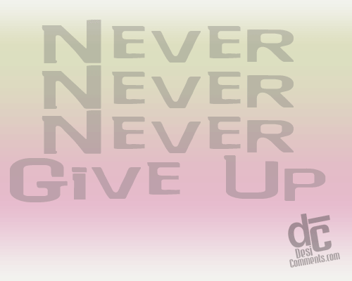 Never Give Up 