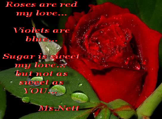 Roses are red…