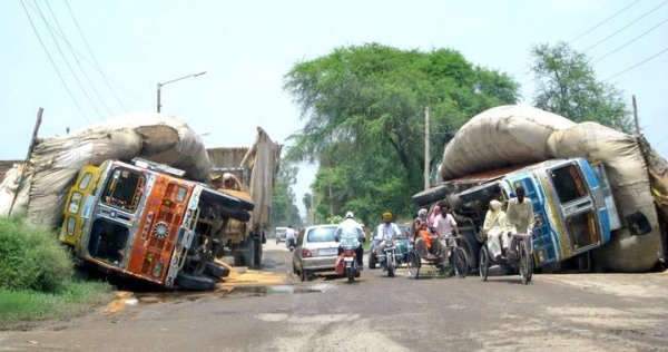Overloaded Indian Trucks
