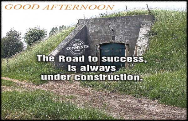 The road to success…