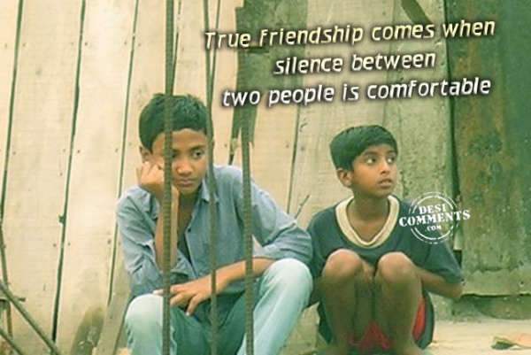 True friendship...