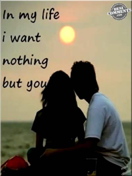 I want nothing but you