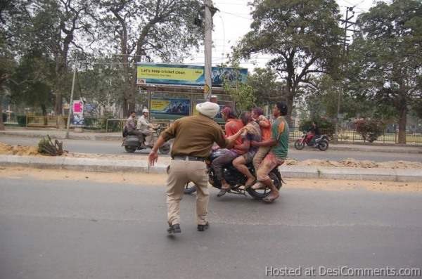 Holi with Punjab Police