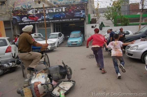 Holi with Punjab Police