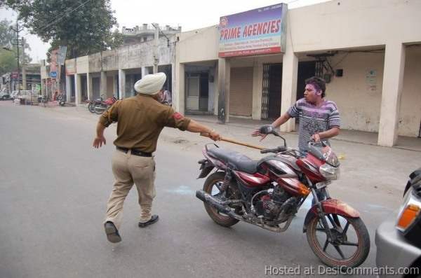 Holi with Punjab Police