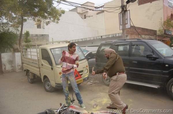 Holi with Punjab Police