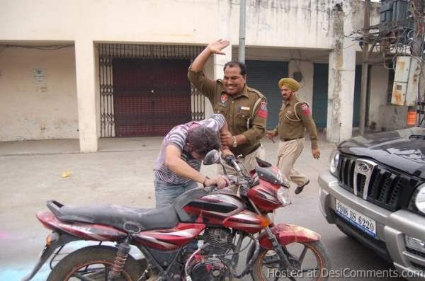 Holi with Punjab Police