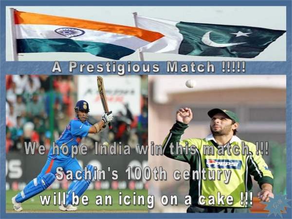 India Vs Pakistan - 30th March 2011