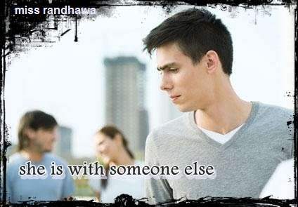 She is with someone else