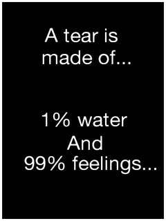 A tear…
