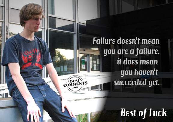 Failure doesn’t mean you are a failure…