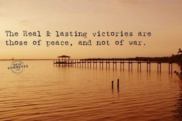 The real & lasting victories...