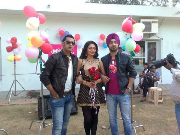 Gippy Grewal, Neeru Bajwa, Diljit Dosanjh