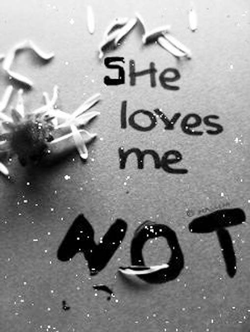 She loves me not