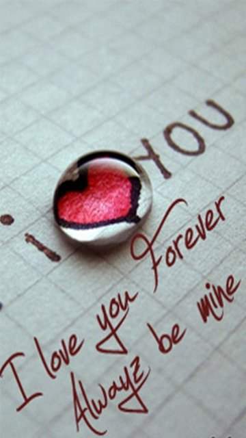 I love you forever...