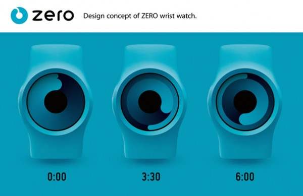 Zero wrist watch