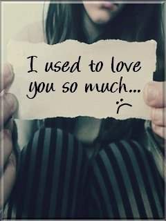 I used to love you so much