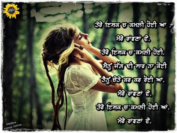 Tere ishq ch kamli hoyi aan…