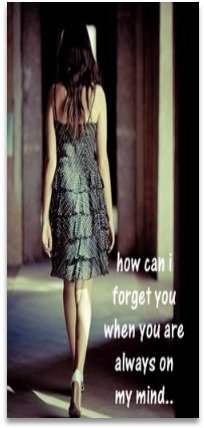 How can I forget you