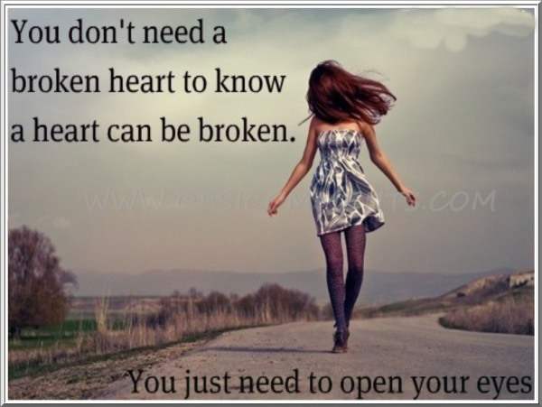 A heart can be broken