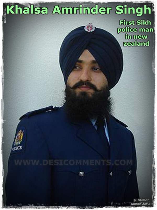 Amrinder Singh First Sikh police man in New Zealand