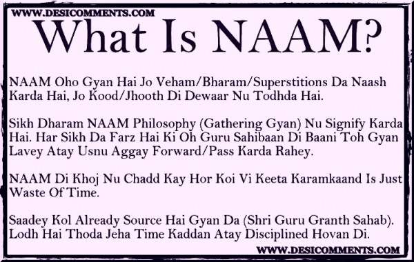 What is naam?