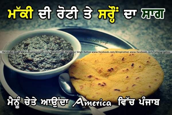 Makki di roti te saron da saag