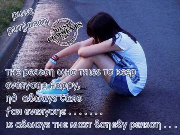 The most lonely person…