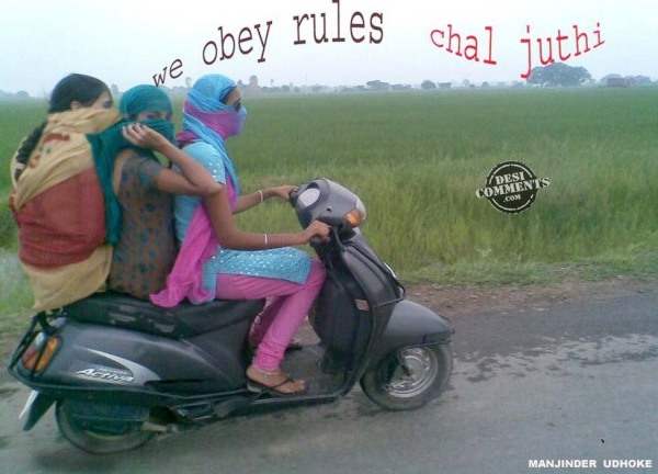 We obey rules...chal jhuthi