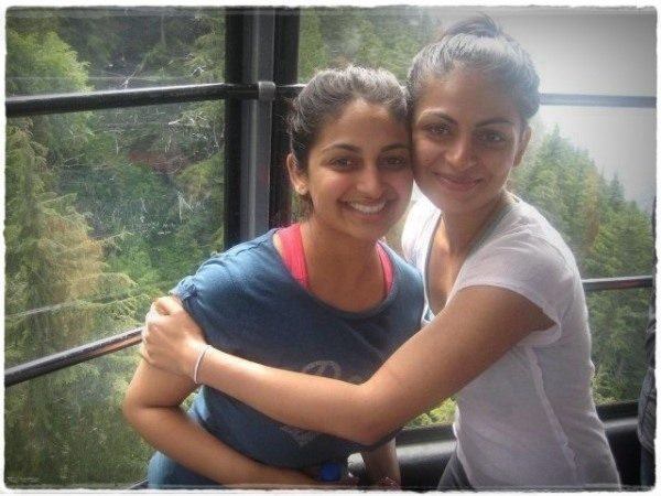 Neeru bajwa with her sisiter