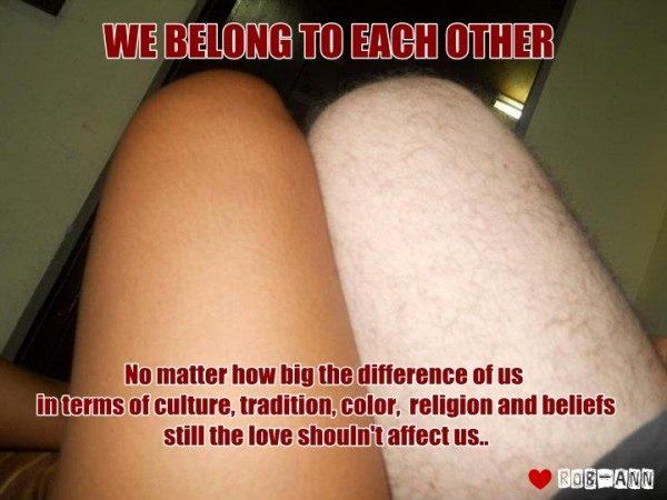 We belong to each other