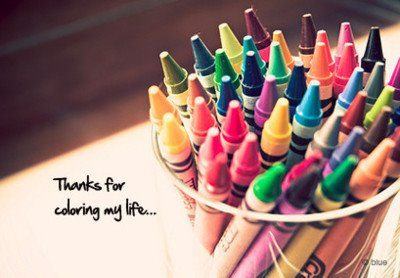 Thanks for coloring my life