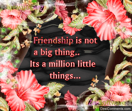 Friendship Is A Million Little Things