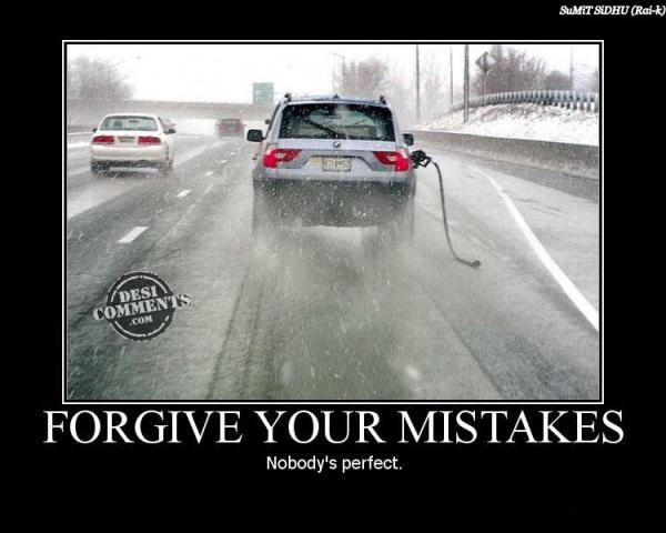 Forgive your mistakes