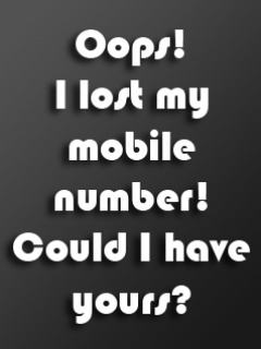 I lost my mobile number