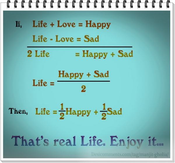 That's real life...