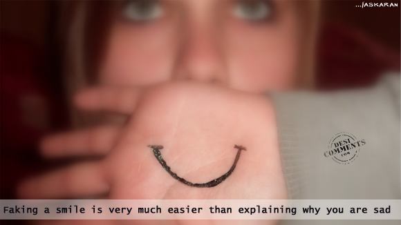 Faking a smile is much easier…