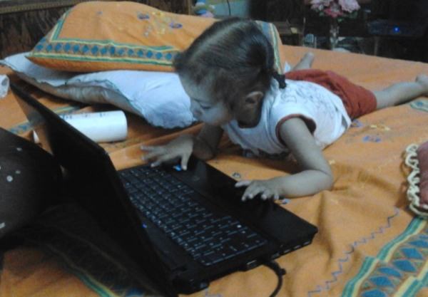 Baby On Laptop