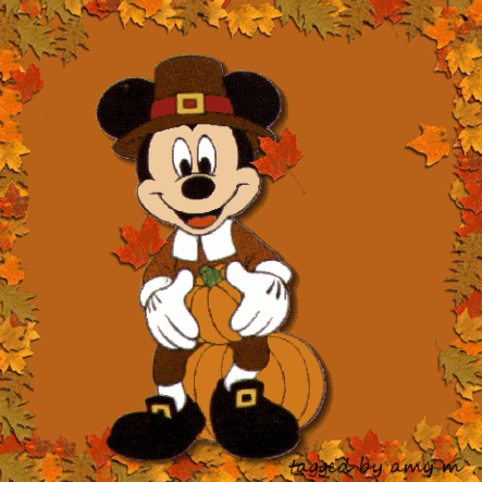 Mickey With Autumn Blessings - DesiComments.com
